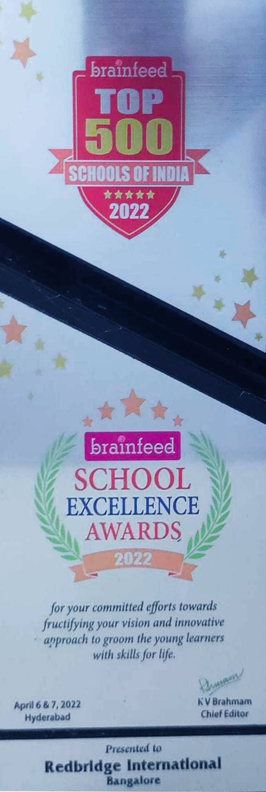 School Excellence Award